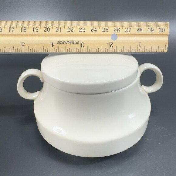 Lord Nelson Ware Tan Fine Porcelain Sugar And Creamer Set Kitchenware Vintage - Picture 5 of 16